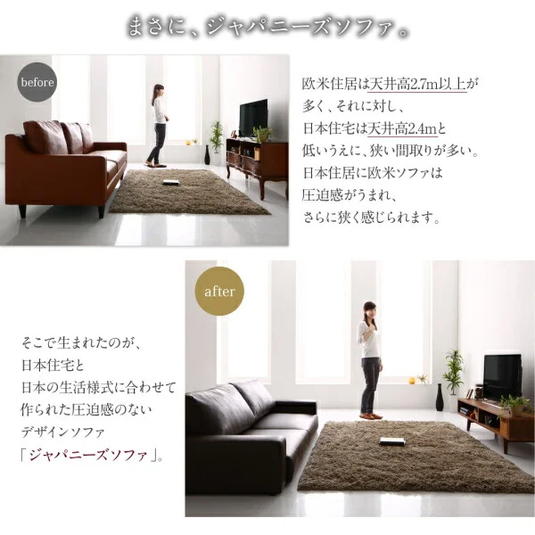 フロアソファ Lex レックス ソファ ワイド肘 ロータイプ 2P