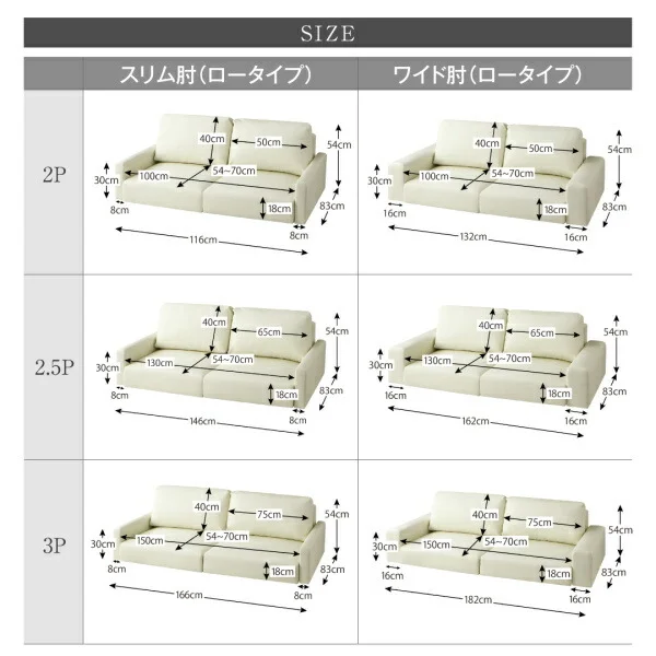 フロアソファ Lex レックス ソファ ワイド肘 ロータイプ 2P