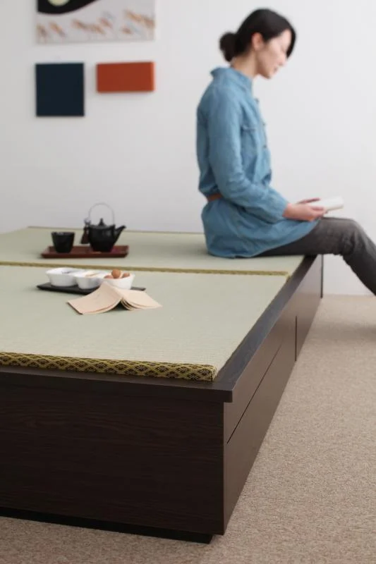 モダンデザイン畳収納ベッド 花梨 Karin シングル