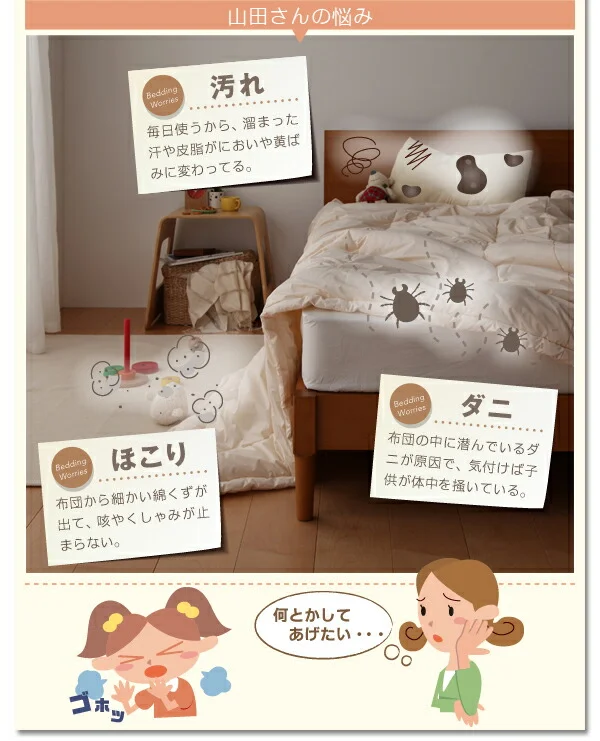 東洋紡素材使用 洗える防ダニ布団 Flulio フルリオ 枕