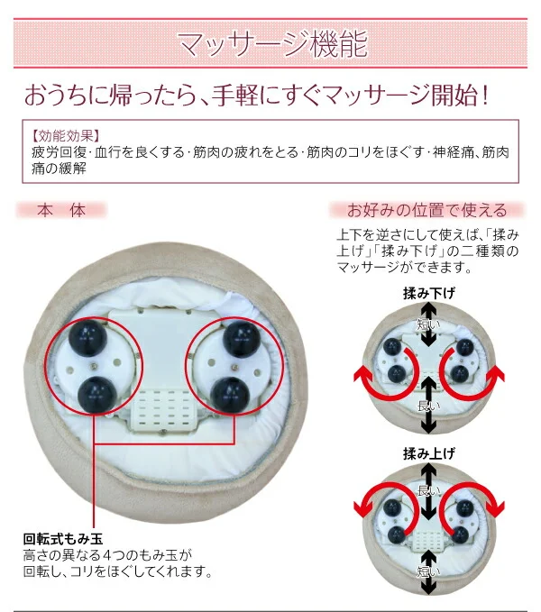 小さくてもしっかりほぐす!プチクッション