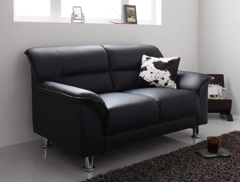 シンプルモダンシリーズ  BLACK  ブラック ソファ 1P