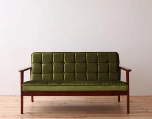 木肘レトロソファ MORNEY モーニー ソファ 1P