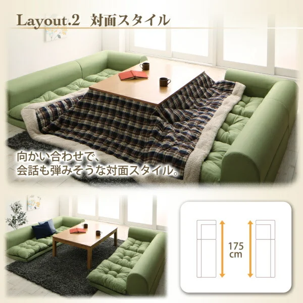 フロアコーナーソファ yuffy ユフィ ソファ3点セット 1P+2P+コーナー