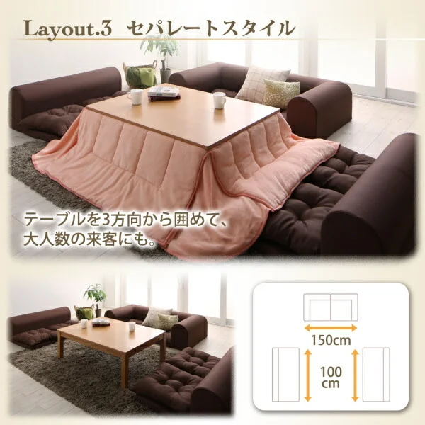 フロアコーナーソファ yuffy ユフィ ソファ3点セット 1P+2P+コーナー