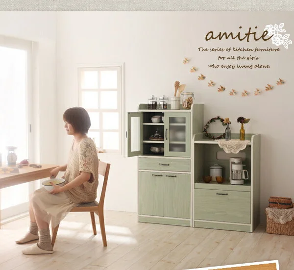 ミニキッチン収納シリーズ amitie アミティエ レンジ台 ミニ