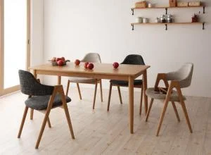 天然木タモ無垢材ダイニング Ma maison マ・メゾン ダイニングテーブル W150