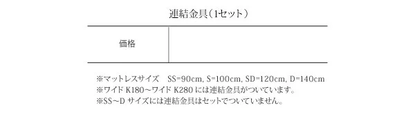 モダンライト・コンセント付き国産フロアベッド JOINT WIDE ジョイントワイド ベッドフレームのみ セミシングル