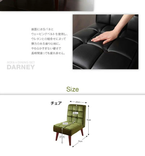 ソファ&ダイニングセット DARNEY ダーニー ダイニングチェア 1脚