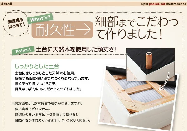 新・移動ラクラク 分割式マットレスベッド 専用別売品(ボリューム敷きパッド) セミシングル
