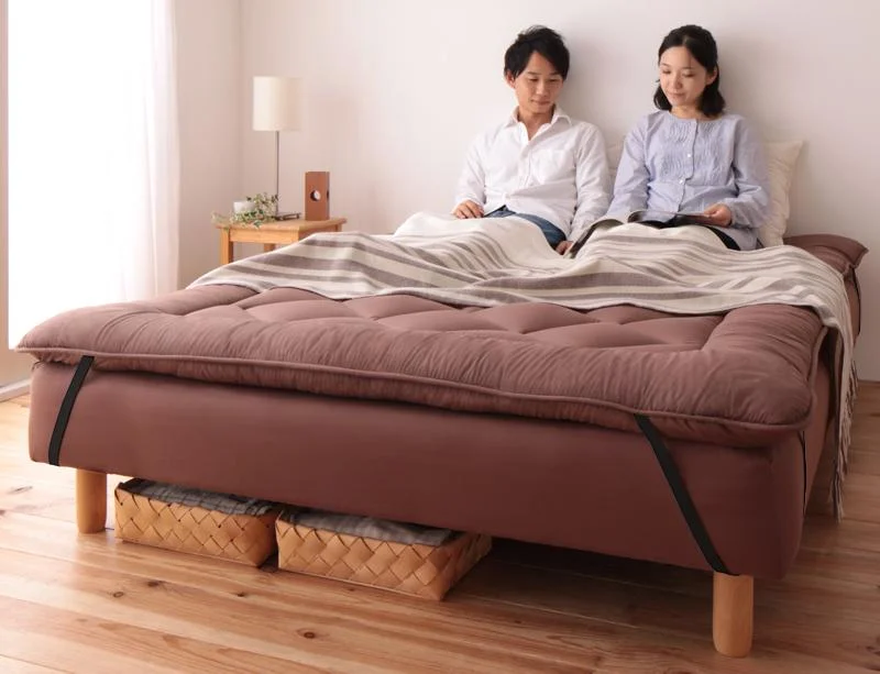新・移動ラクラク 分割式マットレスベッド 専用別売品(ボリューム敷きパッド) セミシングル