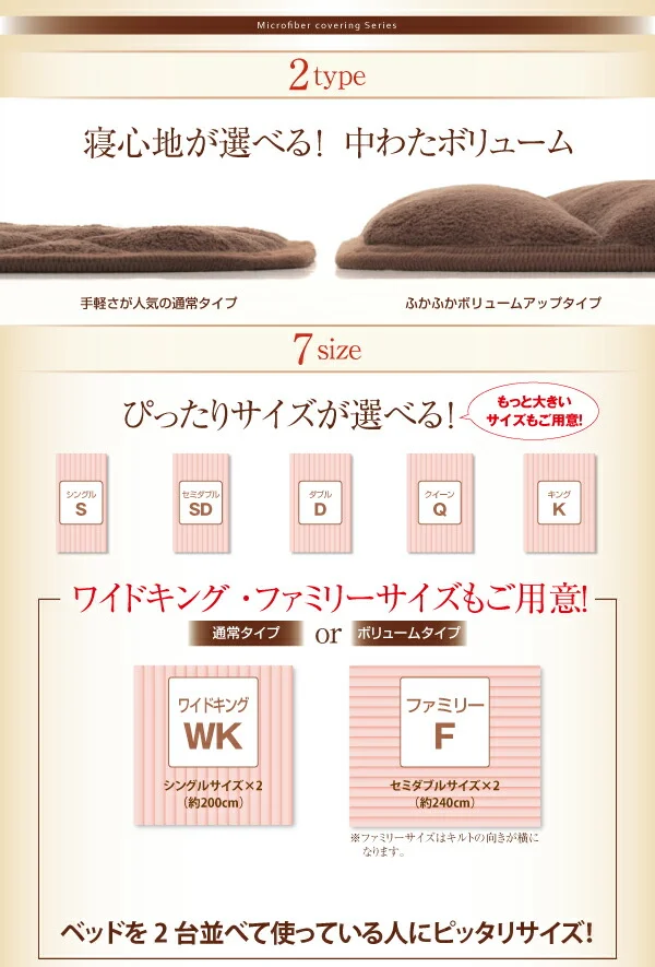20色から選べる!マイクロファイバー パッド一体型ボックスシーツ 中わた通常タイプ シングル