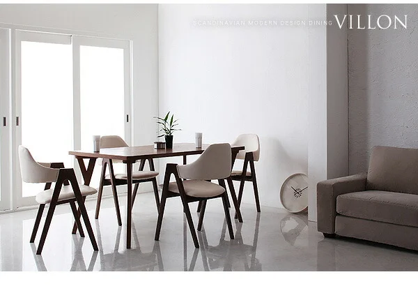 北欧モダンデザインダイニング VILLON ヴィヨン ダイニングテーブル W80