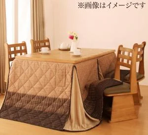 しじら織りダイニングこたつ掛布団 紫月 しづき こたつ用掛け布団 正方形(75×75cm)