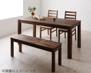 総無垢材ダイニング Tempus テンプス ダイニングテーブル ウォールナット W135