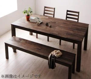総無垢材ダイニング Tempus テンプス ダイニングテーブル ウォールナット W135