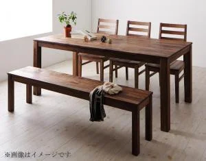 総無垢材ダイニング Tempus テンプス ダイニングテーブル ウォールナット W135