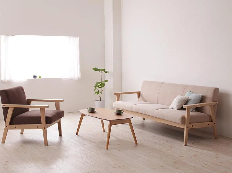 木肘北欧ソファ Herttoniemi ヘルトニエミ 1P
