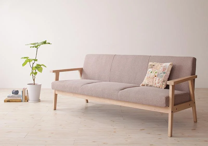 木肘北欧ソファ Herttoniemi ヘルトニエミ 1P