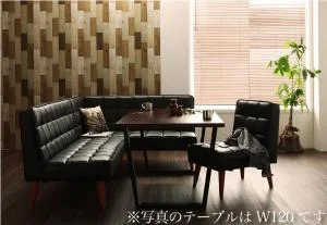 ヴィンテージスタイル・リビングダイニングセット CISCO シスコ ダイニングソファ バックレストタイプ 2P