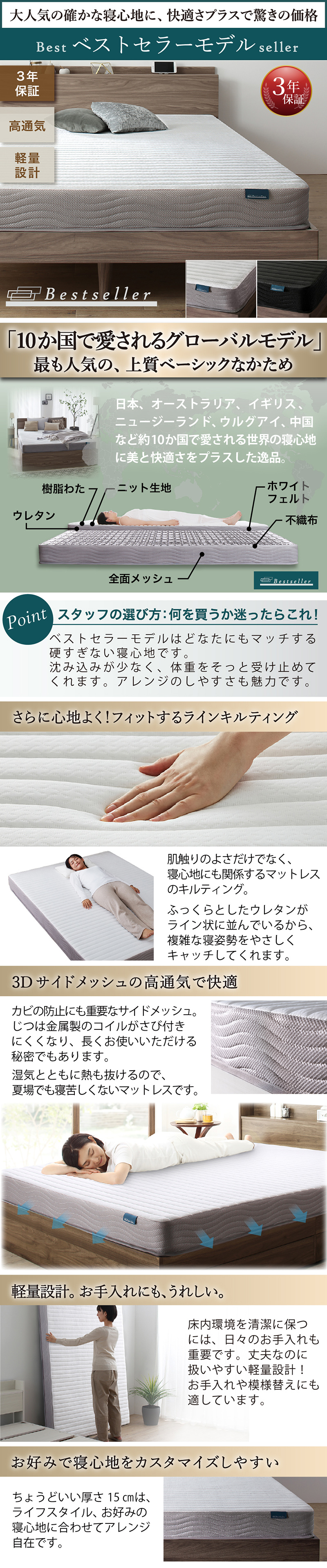 リクライニング機能付き・モダンデザインローベッド Plutone プルトーネ ベッドフレームのみ ダブル