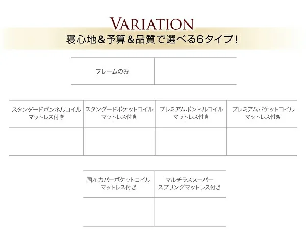 棚・コンセント付収納ベッド EverKing エヴァーキング ベッドフレームのみ キング