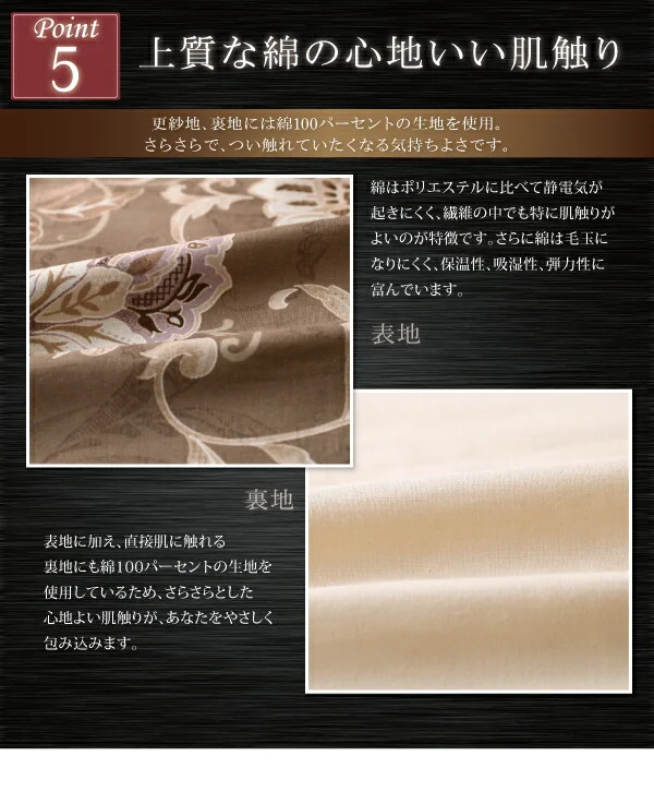 更紗模様こたつ布団 掛布団&敷布団2点セット 正方形(75×75cm)天板対応