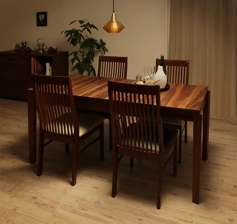 モダンデザインダイニング Silta シルタ 5点セット(テーブル+チェア4脚) W120-180