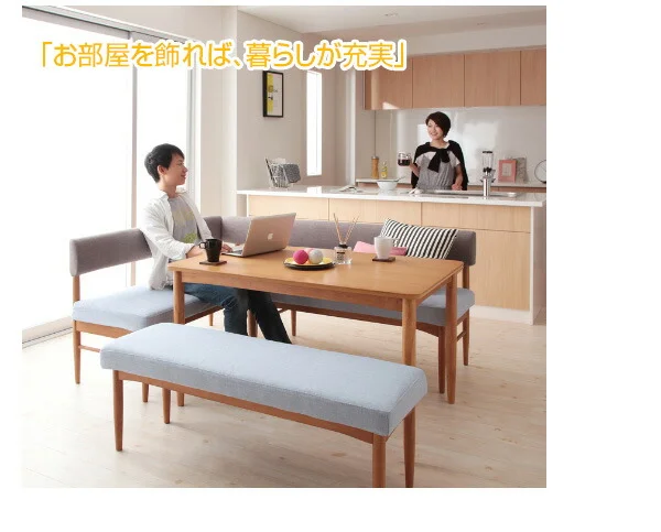 選べるカバーリング  ミックスカラーソファベンチ リビングダイニングセット E-JOY イージョイ 3点セット(テーブル+ソファ1脚+アームソファ1脚) W120