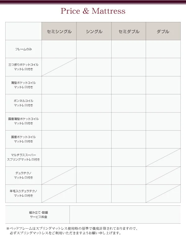 お客様組立 日本製_棚・コンセント・仕切り板付き大容量チェストベッド Inniti イニティ ベッドフレームのみ セミシングル