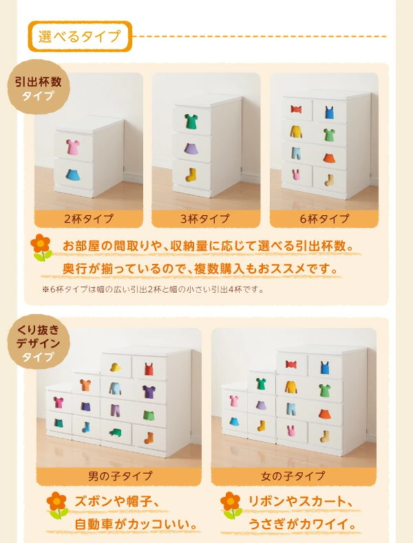 小さいうちからお片付けの習慣が身に付く知育チェスト mapache マパーチェ