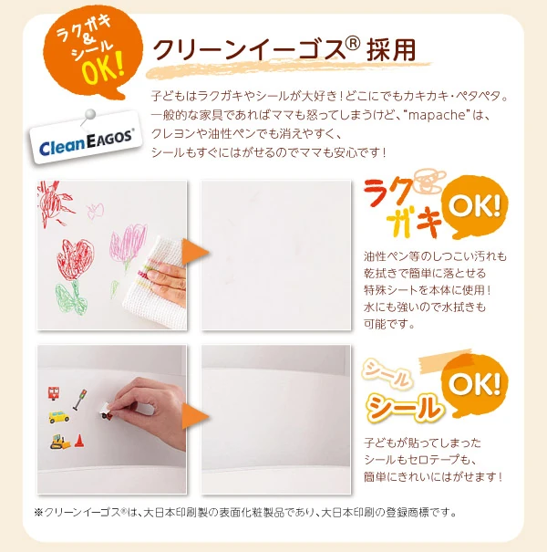 小さいうちからお片付けの習慣が身に付く知育チェスト mapache マパーチェ