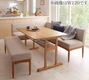 コンパクトリビングダイニングセット Roche ロシェ 3点セット(テーブル+ソファ1脚+アームソファ1脚) 右アーム W120