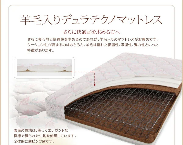 搬入・組立・簡単 選べる7つの寝心地 すのこ構造 脚付きマットレス ボトムベッド マットレスベッド スタンダードボンネルコイルマットレス付き セミシングル 脚15cm