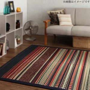 カイハラデニム×マルチパターン柄純国産い草ラグ Incetter インセッター ラグ 140×200cm