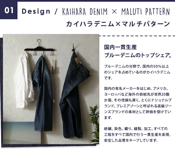カイハラデニム×マルチパターン柄純国産い草ラグ Incetter インセッター ラグ 140×200cm
