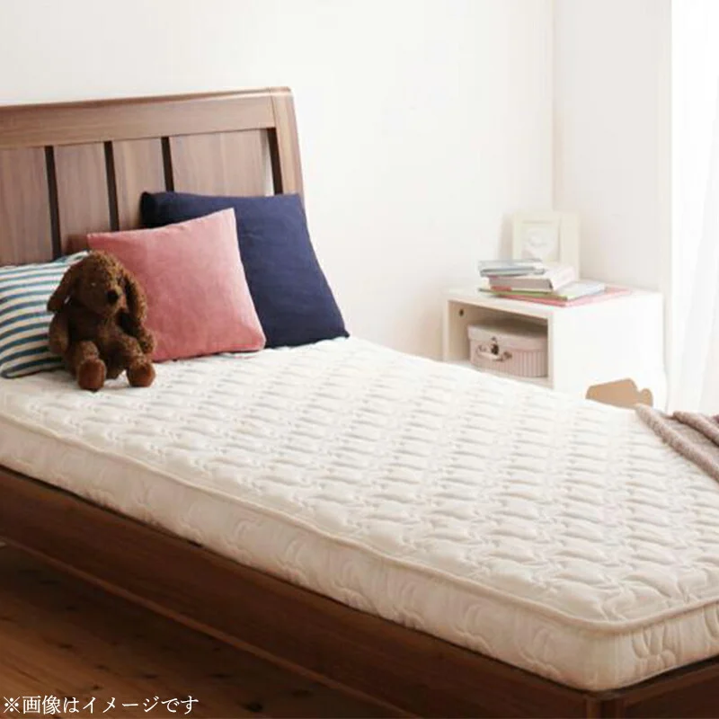 子どもの睡眠環境を考えた 日本製 安眠マットレス 抗菌・薄型・軽量　ジュニア 国産ポケットコイル EVA エヴァ セミシングル ショート丈