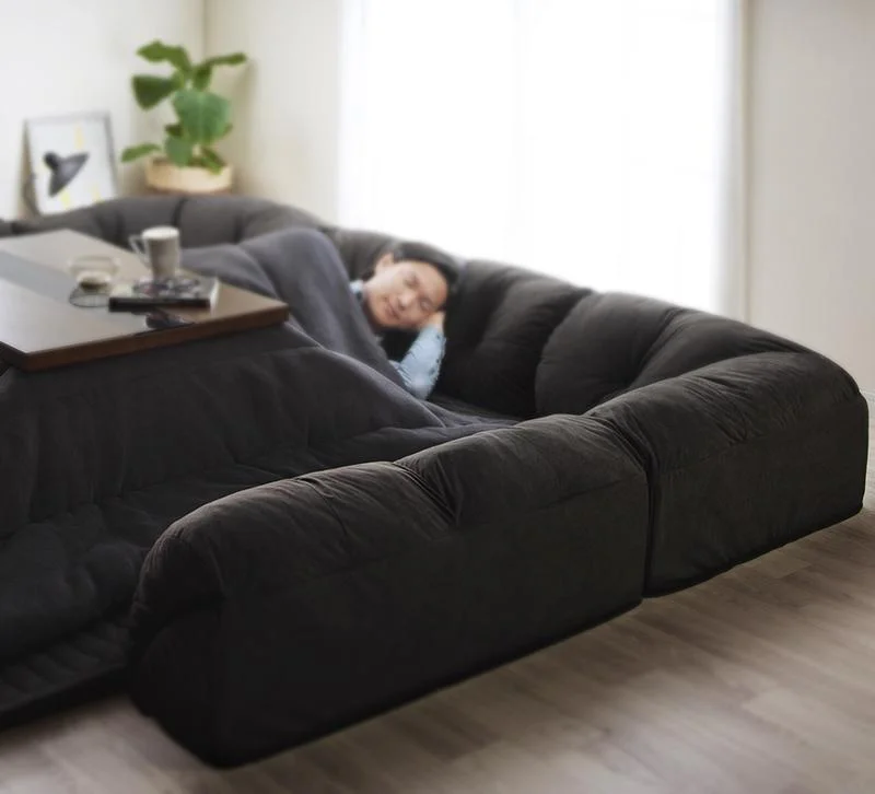 こたつに合わせるフロアコーナーソファ Wille ヴィレ L字 マット部分サイズ 142×142cm 厚さ15mm