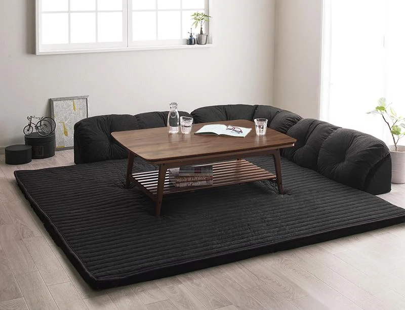 こたつに合わせるフロアコーナーソファ Wille ヴィレ L字 マット部分サイズ 142×142cm 厚さ15mm