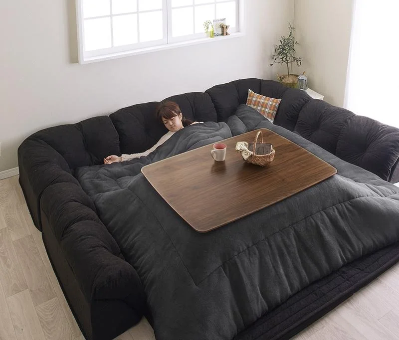 こたつに合わせるフロアコーナーソファ Wille ヴィレ L字 マット部分サイズ 142×142cm 厚さ15mm