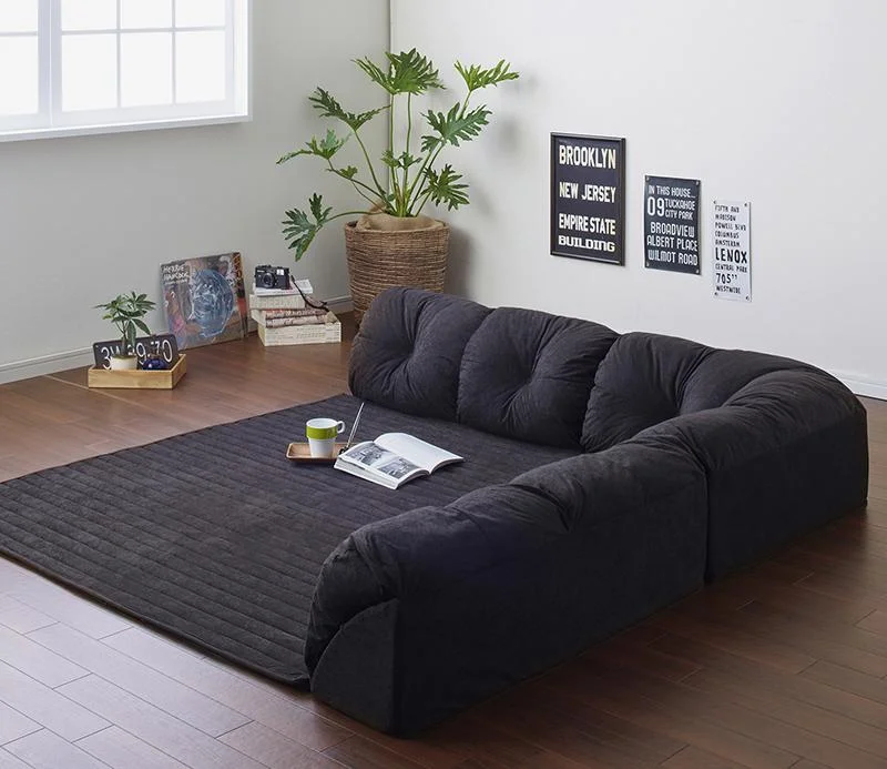 こたつに合わせるフロアコーナーソファ Wille ヴィレ L字 マット部分サイズ 142×142cm 厚さ15mm