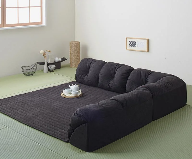 こたつに合わせるフロアコーナーソファ Wille ヴィレ L字 マット部分サイズ 142×142cm 厚さ15mm
