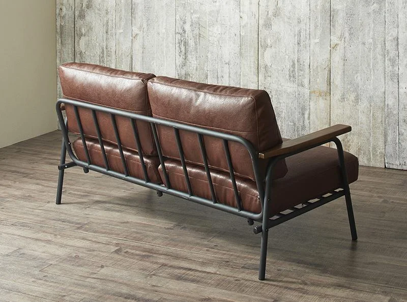 ヴィンテージスチールソファ Lautner ロートネル デニム 2.5P