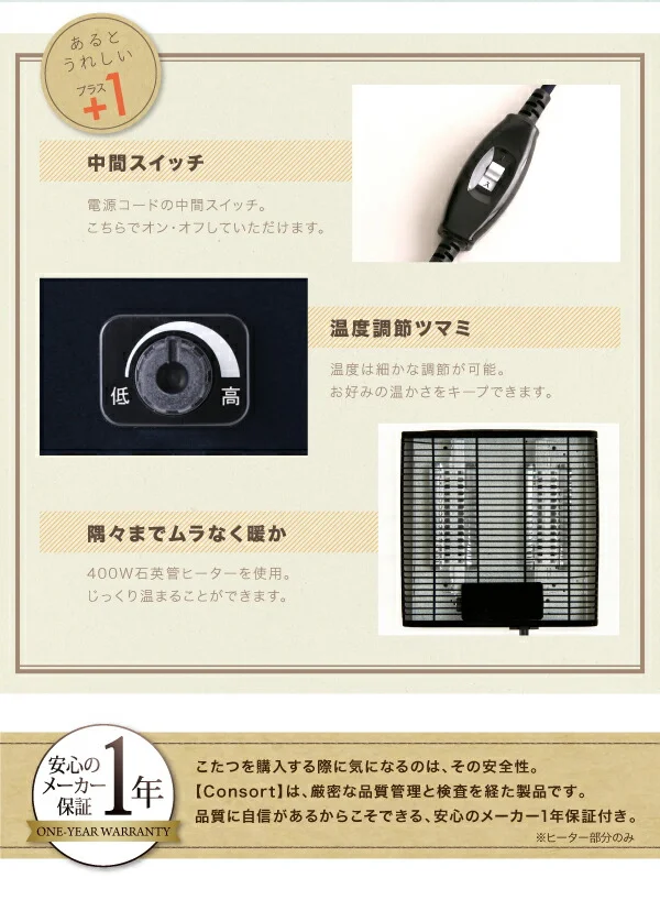 高さが変えられる! 天然木アルダー材高継脚こたつテーブル&リクライニングカウチソファセット Consort コンソート ソファ&テーブルセット 2P