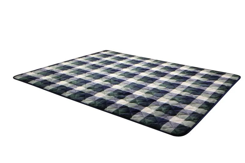 チェック柄はっ水こたつ布団 KECK ケック 掛布団&敷布団2点セット 正方形(75×75cm)天板対応