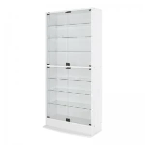 LED付きコレクションラック ワイド 本体 両開きタイプ 高さ180 奥行29