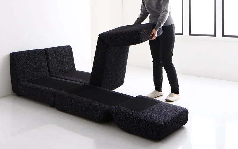 ふたり寝られるモダンデザインソファベッド Nivelles ニヴェル 幅160cm