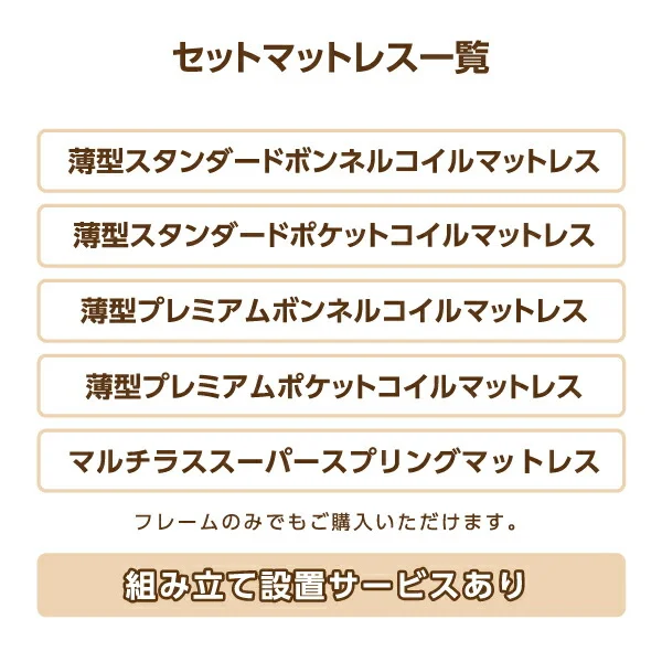 スライド収納付き_大容量チェストベッド Every-IN エブリーイン ベッドフレームのみ シングル レギュラー丈