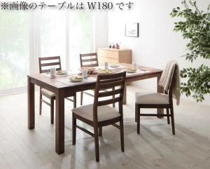 総無垢材ワイドダイニング Cursus クルスス 4点セット(テーブル+チェア2脚+ベンチ1脚) ウォールナット 板座 W160