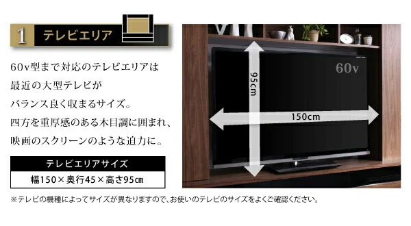 60型対応ハイタイプTVボード three score スリースコア